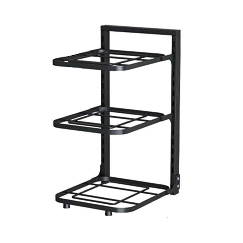 Sink Shelf Pot Rack Under Cabinet Storage Organizer 3-layer Frying Pan Rice Cooker Holder Home Kitch