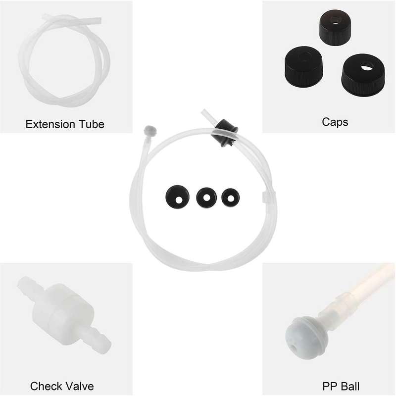 Sink Soap Dispenser Extension Tube Kit 45Inch with Check Valve, No Need to Fill the Little Bottle Ag