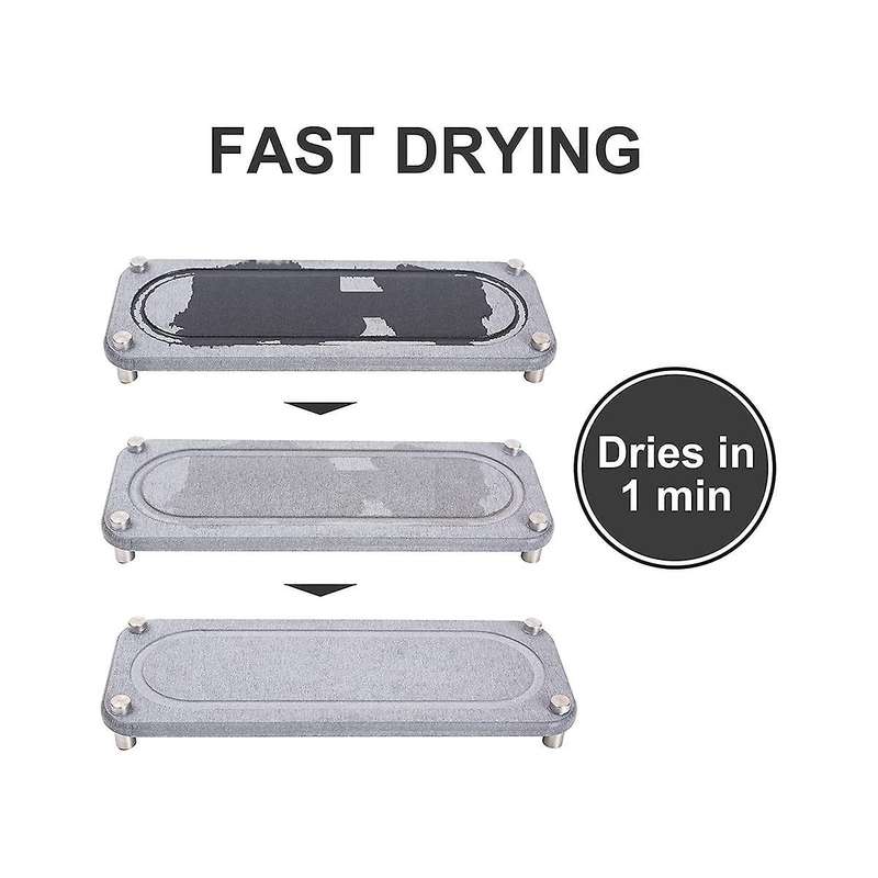 Sink Instant Dry Kitchen Sink Organizer 2 Pack,diatomaceous Earth Stone Sink Tray