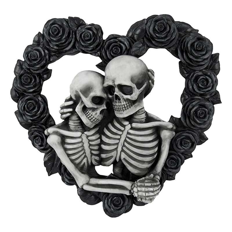 Skeleton Couple House Number Black Garland Pendant Ornament Christmas Halloween Home Garland Decora