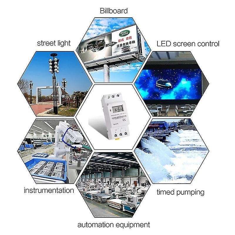Sinotimer Tm616w-2 30a 220v Relay Timer Control Timer Din Rail Moun