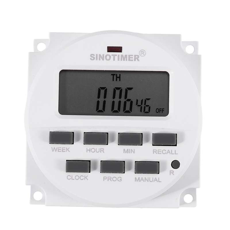 Sinotimer 220v Ac Digital 7 Day Weekly Programmable Timer Switch