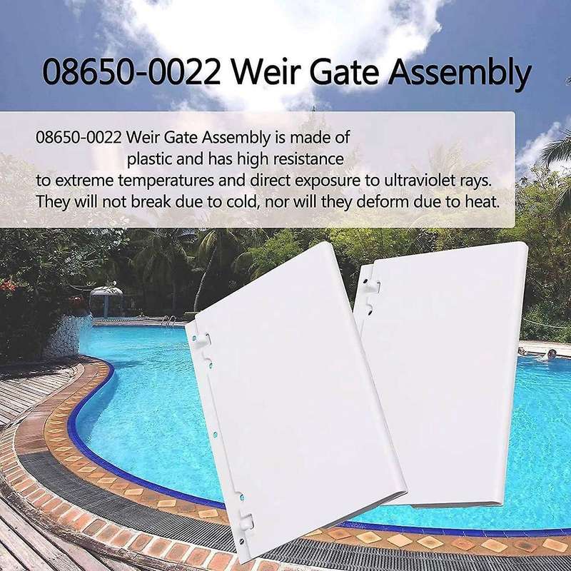 Skimmer Door Weir Baffle Baffle Parts 08650-0022 for Sta- U-3 Replacement Pool Skimmer Accessories