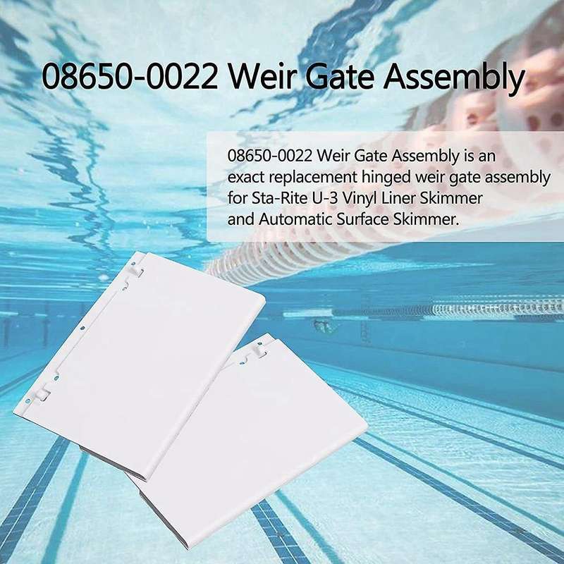 Skimmer Door Weir Baffle Baffle Parts 08650-0022 for Sta- U-3 Replacement Pool Skimmer Accessories
