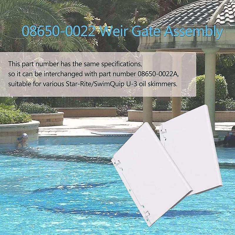 Skimmer Door Weir Baffle Baffle Parts 08650-0022 for Sta- U-3 Replacement Pool Skimmer Accessories