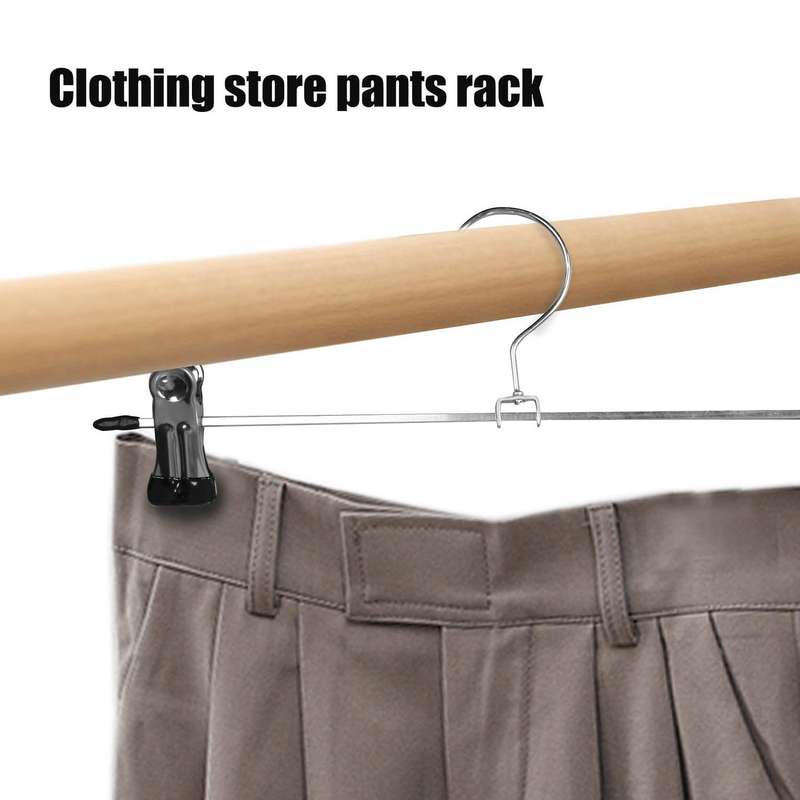 Skirt Hangers with Clips 20 Pack Metal Trouser Clip Hangers