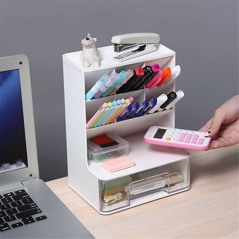 Skin Care Makeup Organizer, Large Capacity with Drawers for Vanity, Makeup Brush, Nail Polish and Be