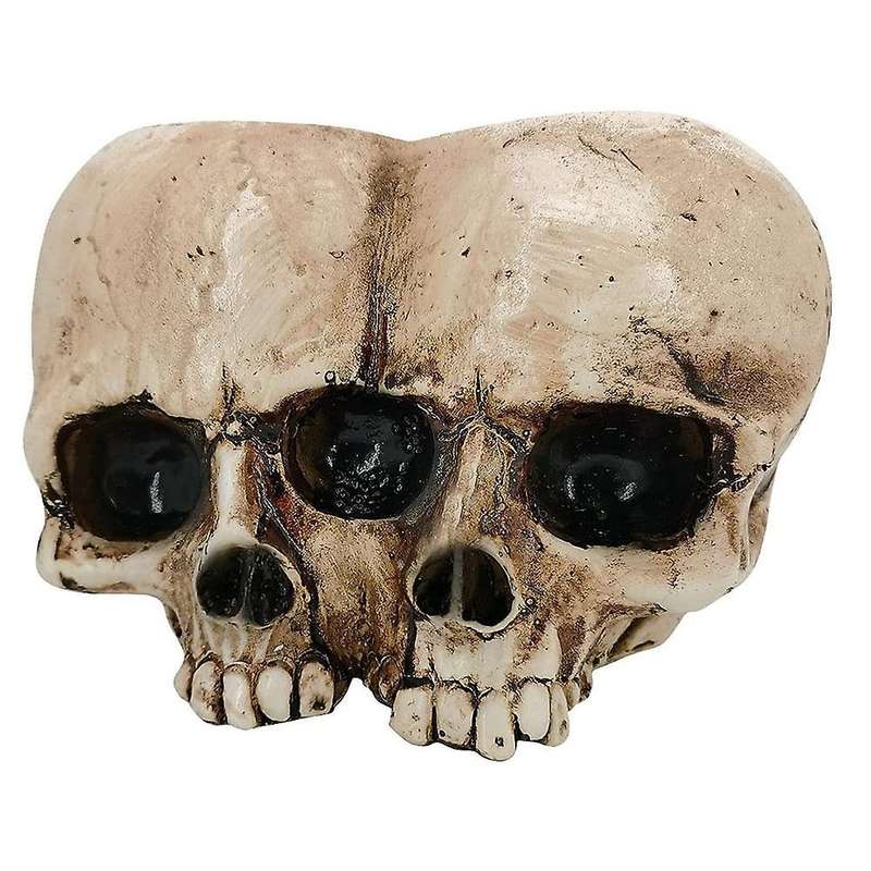 Skull Flower Pot Indoor and Outdoor Resin Flower Pot Halloween Party Human Skull Flower Pot Containe