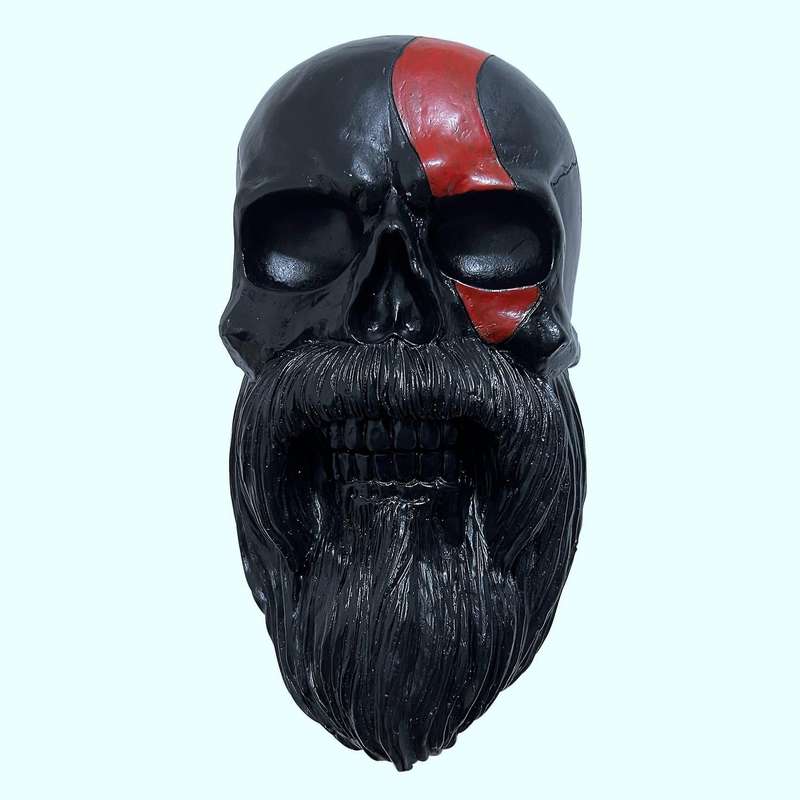 Skull Head Helmet Holder Motorcycle Beard Helmet Holder Essential for Motorcycle Helmet Stand Craft