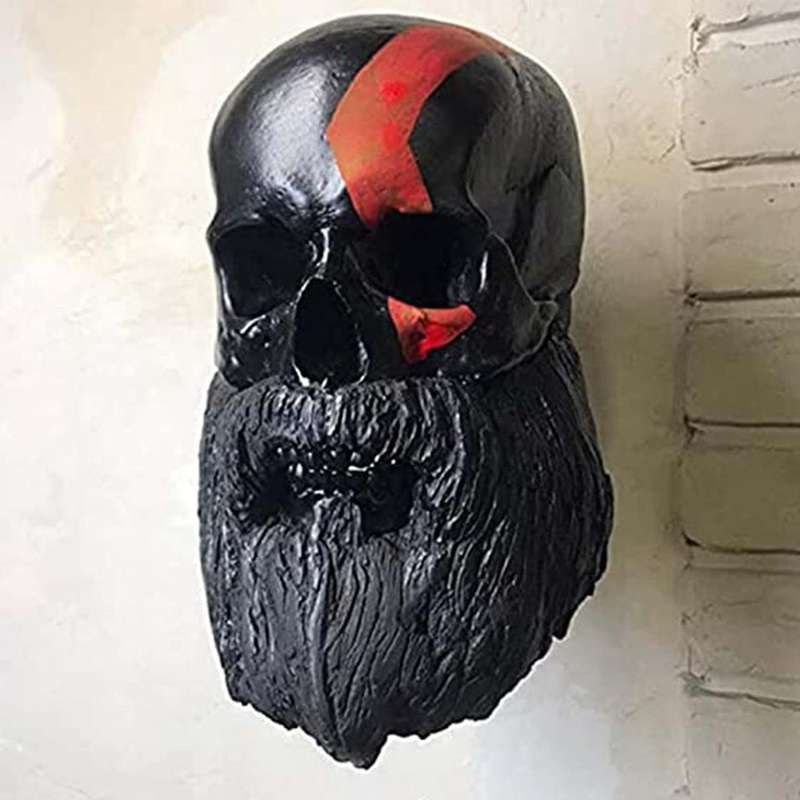 Skull Head Helmet Holder Motorcycle Beard Helmet Holder Essential for Motorcycle Helmet Stand Craft