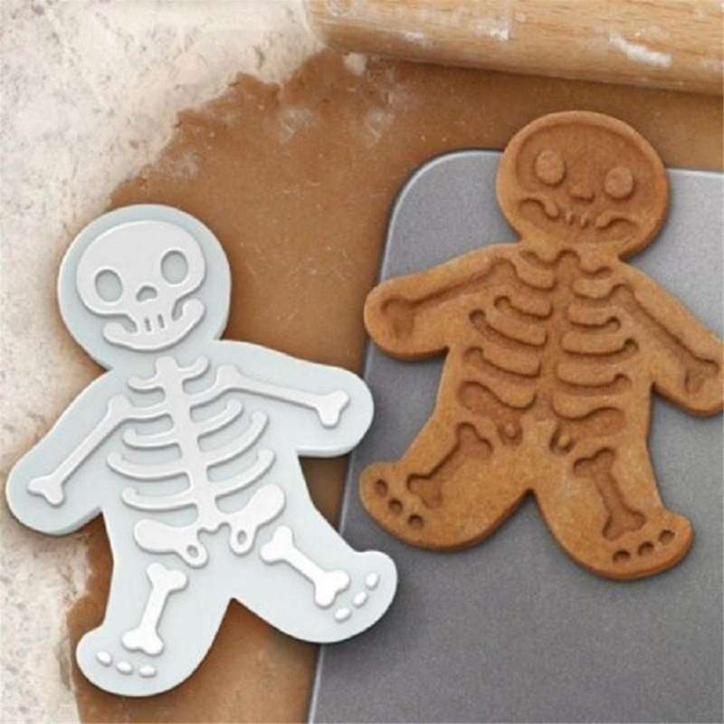 Skull Gingerbread Man Cookie Mold Press Cookie Maker 3D Cookie Cake Mold