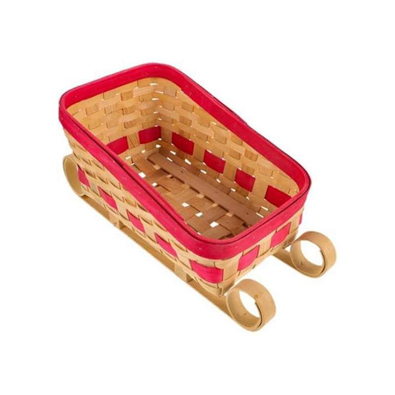 Sleigh Basket Candy Bowl Christmas Candy Storage Basket Table Centerpiece Sled Ornament Sleigh Baske