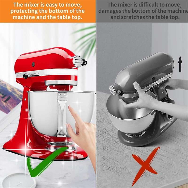 Sliding Mat for Mixer , Mixer Mover Slider Mat Pad for 4.5-5 Qt Tilt-head Stand Mixer