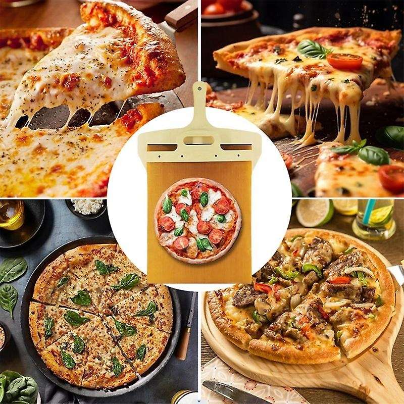 Sliding Pizza Peel - Pala Pizza Scorrevole, The Pizza Peel That Transfers Pizza Perfectly, Non-stick