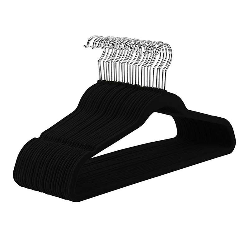 Slim Velvet, Non- Suit Clothes Hangers Coat Hanger, Black Rose