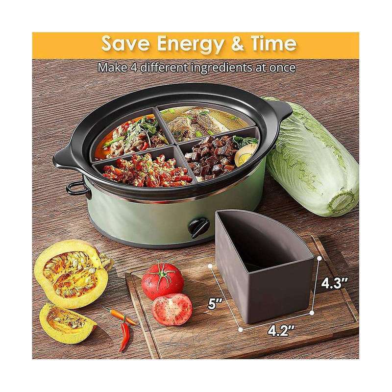 Slow Cooker Divider Liner, Silicone Slow Cooker Liner Pot Liners Dishwasher Safe Cooking Liners For