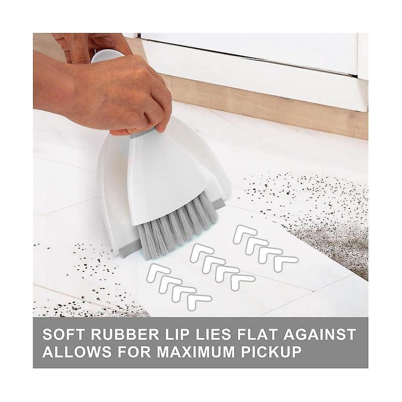 Small ,Mini Handheld Dust Pan with Cleaning Brush Combo for Home, Desktop,Sofa,Keyboard,Sweeping
