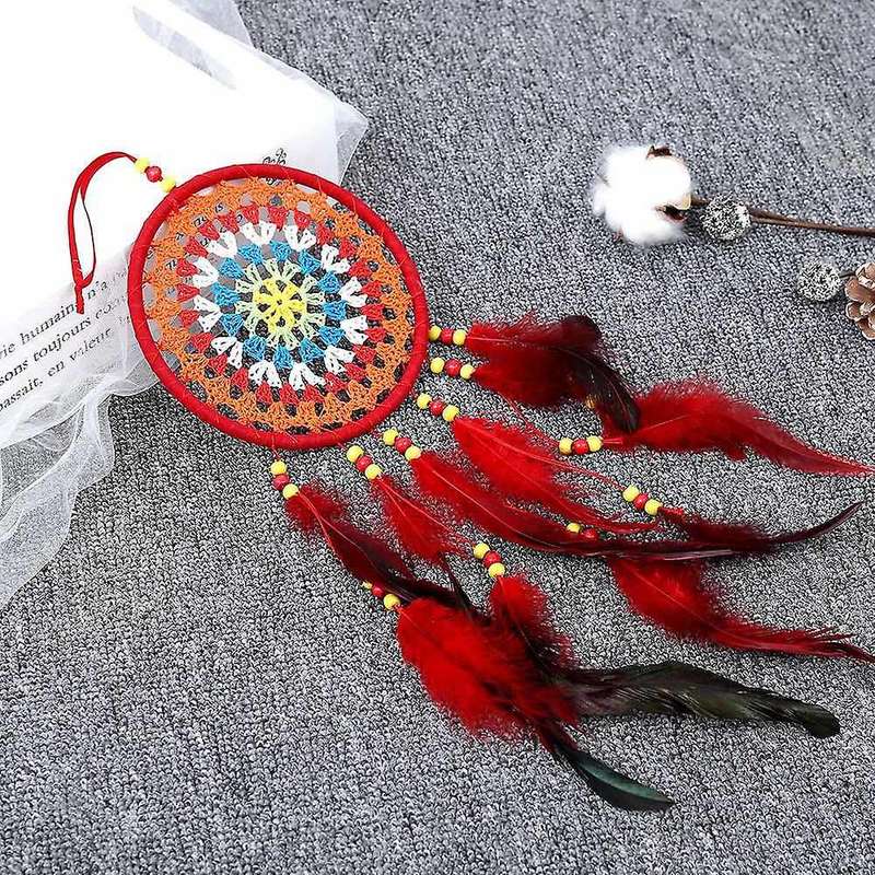 Small Catcher with Circular Net, Car Accessories Bedroom Decoration Wall Art Ornament Craft Gift