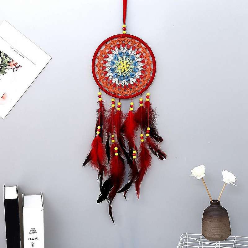 Small Catcher with Circular Net, Car Accessories Bedroom Decoration Wall Art Ornament Craft Gift