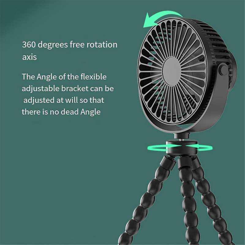 Small Fan Portable Mini Octopus Fan Handheld Desktop USB Quiet Fan for Outdoor Camping