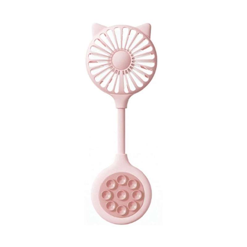 Small Desk Fans Portable Mini Fan USB Desktop Small Fan with Suction Cup Home Outdoor Mini Fan Gift