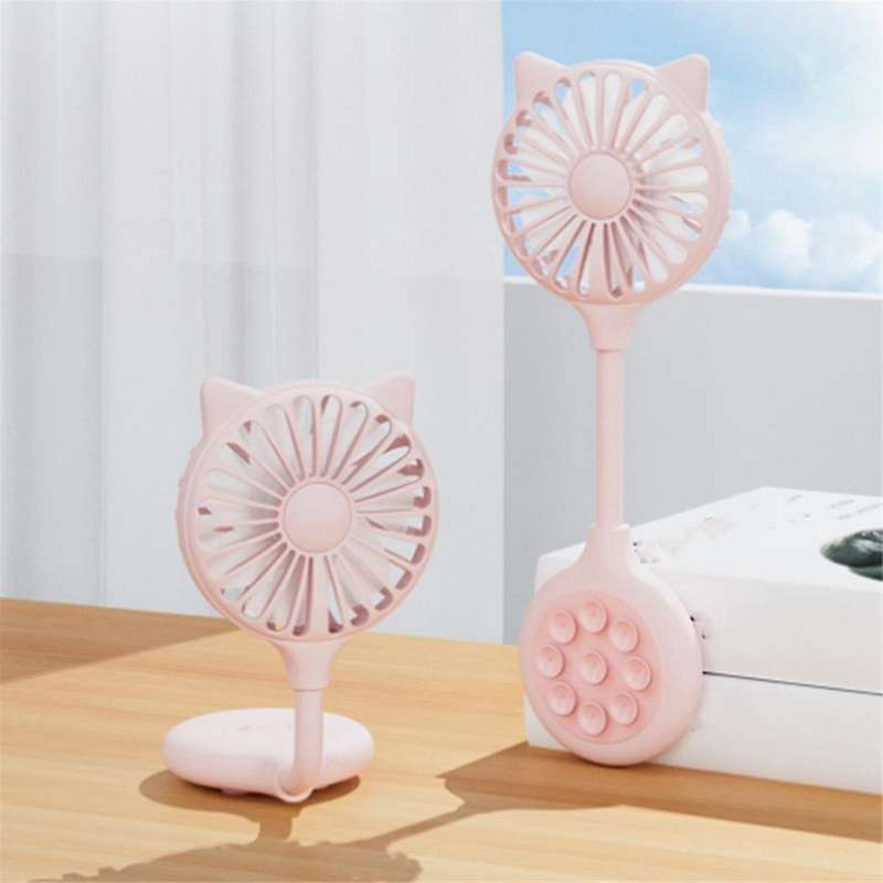 Small Desk Fans Portable Mini Fan USB Desktop Small Fan with Suction Cup Home Outdoor Mini Fan Gift