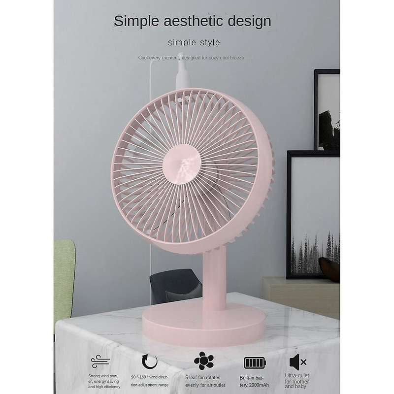 Small Fan Small Personal Desk Fan Strong Wind Quiet Operation Portable Mini Fan for Home Office Bedr