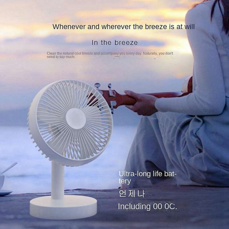 Small Fan Small Personal Desk Fan Strong Wind Quiet Operation Portable Mini Fan for Home Office Bedr