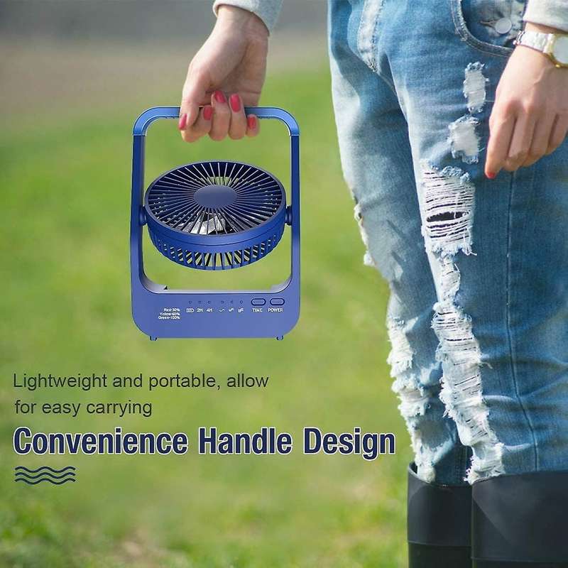 Small Fan Usb Desk Fan 20000mah Rechargeable Battery Operated Fan Portable Fan for Table Desktop O