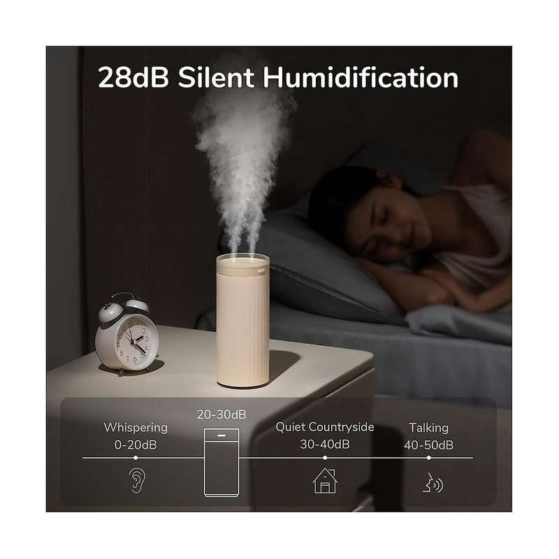 Small Portable Mini Humidifier Personal Cool Mist Humidifiers for Bedroom Quiet Auto Shut-off Desk