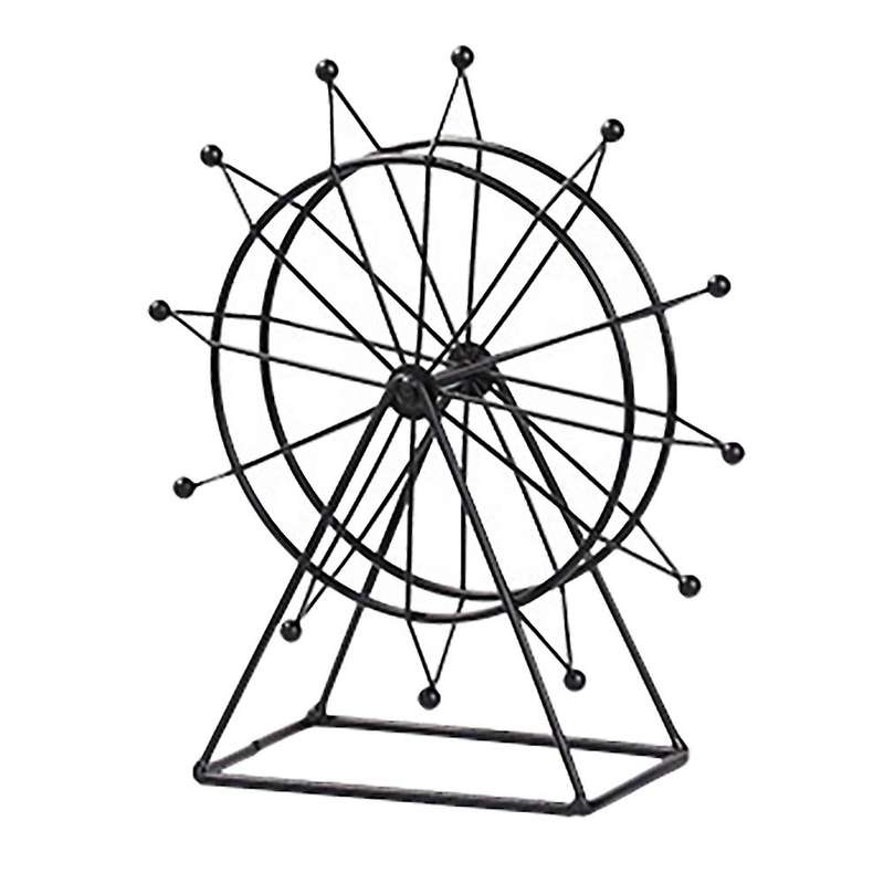 Small Rotating Wheel Metal Miniatures for Interior Metal Decorations Home Decoration Crafts Ornament