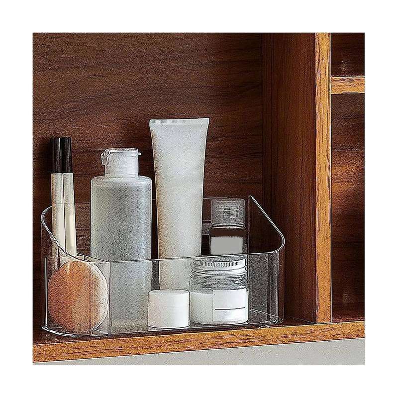Small Organizer, Cosmetic Display Case,multifunctional Desktop Stationery Storage Tray Acrylic Skin