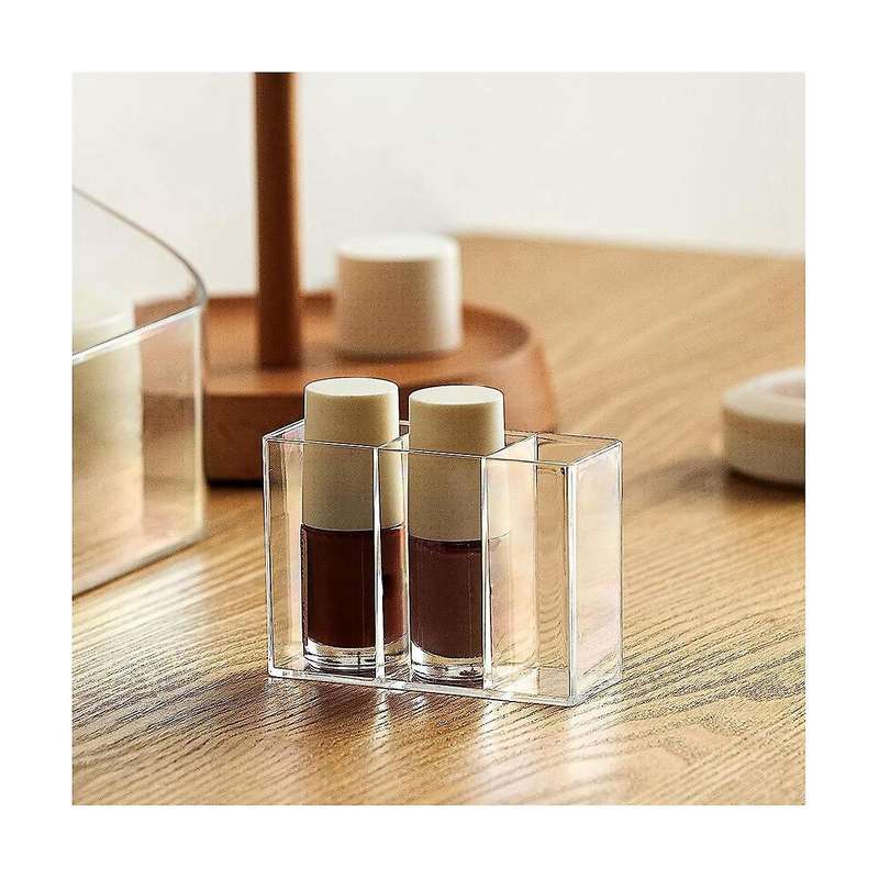 Small Organizer, Cosmetic Display Case,multifunctional Desktop Stationery Storage Tray Acrylic Skin
