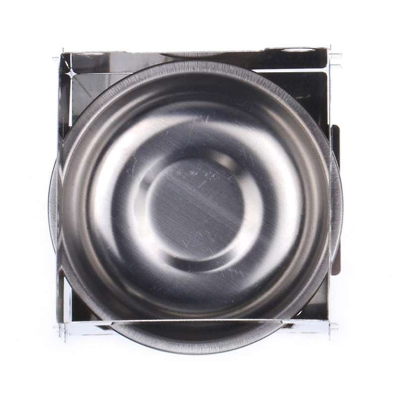 Small Outdoor Camping Stainless Steel Wood Stove Card Furnace Ultra Light Portable Alcohol Stove