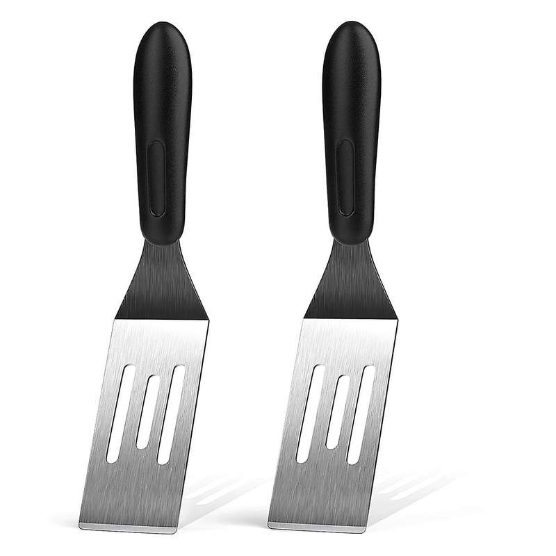 Small Spatula 2 PCS, Mini Serving Spatula for Kitchen Use, Metal Spatula for Serving and Turning, Pe