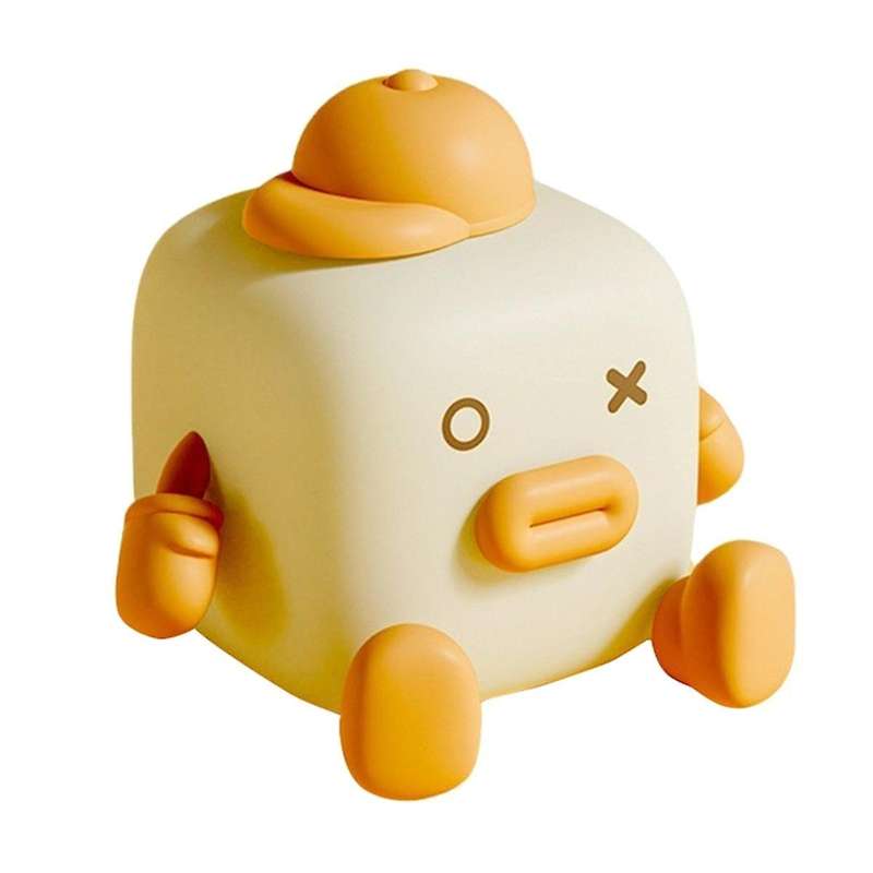 Small Square Clap Nightlight Cute Desktop Ornaments Hand Gift Bedside Lamp with Sleeping Dormitory S