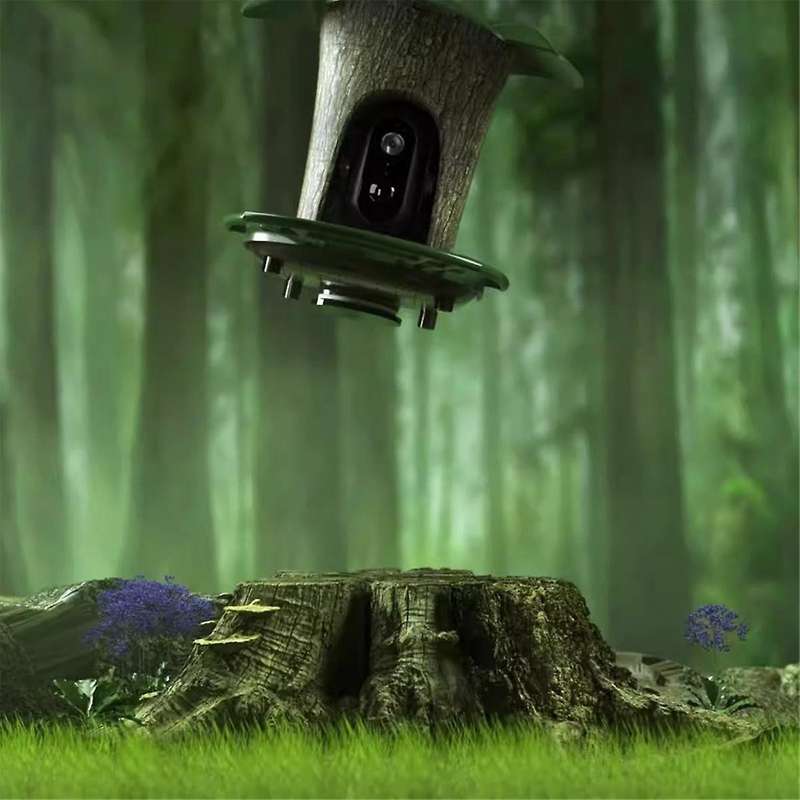 Smart Bird Feeder Bird Feeder with Camera Remote Connected Bird Watching for Automatically Capturing