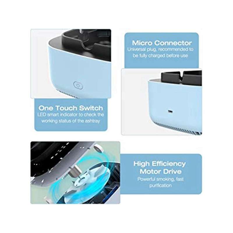 Smart Ashtray Air Purifier Home Office Aromatherapy Removes Second-hand Formaldehyde