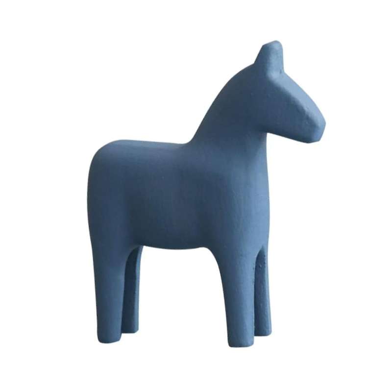 Small Wooden Horse Ornament Retro Home Decor Animals for Desktop Horse Figure Mini Rocking Horse Abs