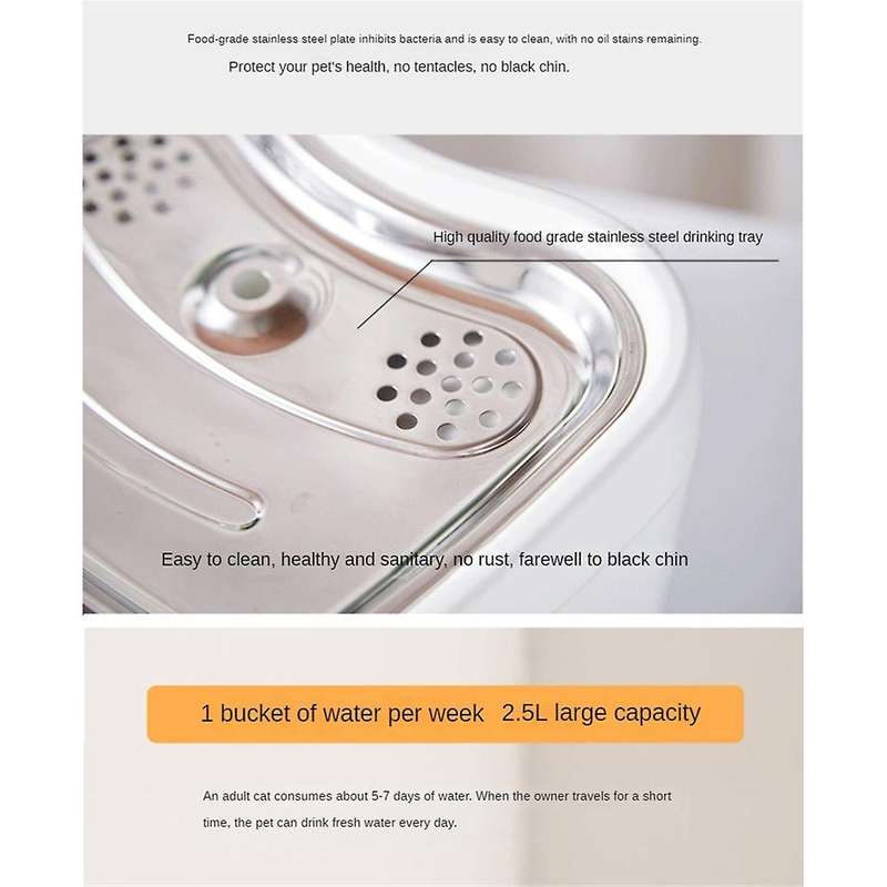 Smart Cats Water Dispenser Water Wireless App Automatic Sensing Circulation Pet Drinking Water Monit