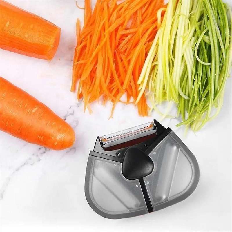 Smart Gadgets 3-in-1 Mini Vegetable Slicer for Kitchen, Multifunctional Fruit Peelers with Stainless