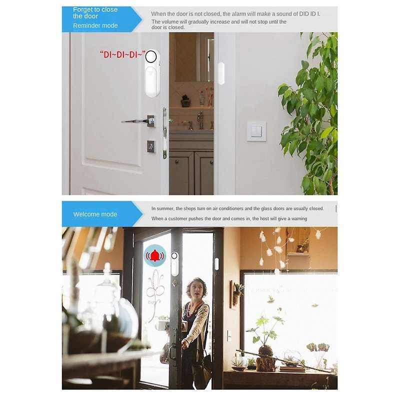 Smart Door Window Sensor Smart Home Door Detectors Door and Window Burglar Alarms Door Open Alarm