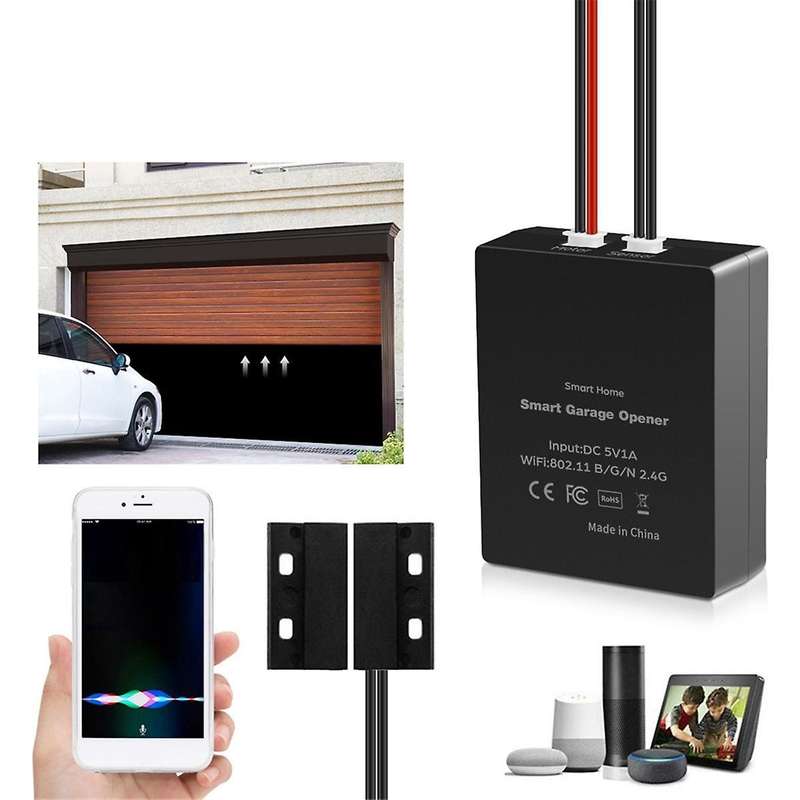 Smart Home Garage Door Opener Wireless WiFi Smart Siri Voice Control for EU Plug
