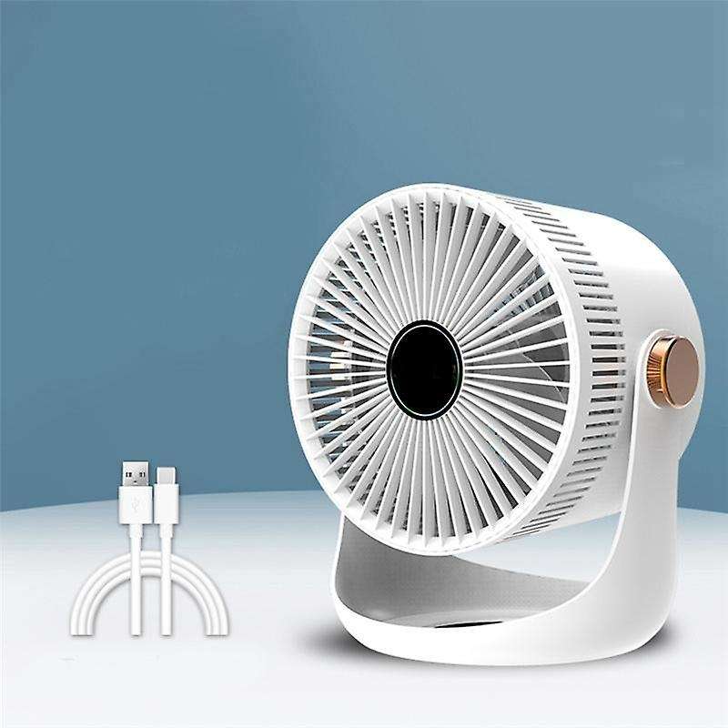 Smart Home Charging Mute Electric Fan Home Remote Control Desktop Timing Desktop Air Circulation Fan