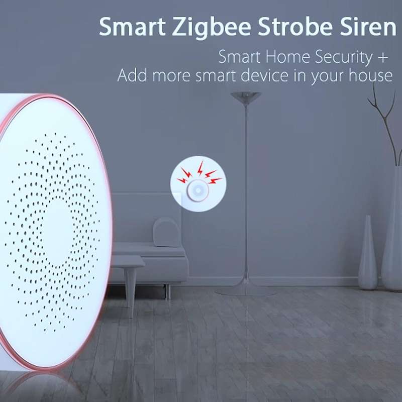 Smart Home ZigBee Alarm Wireless Linkage Intelligent Sound and Light Alarm Horn Siren EU Plug