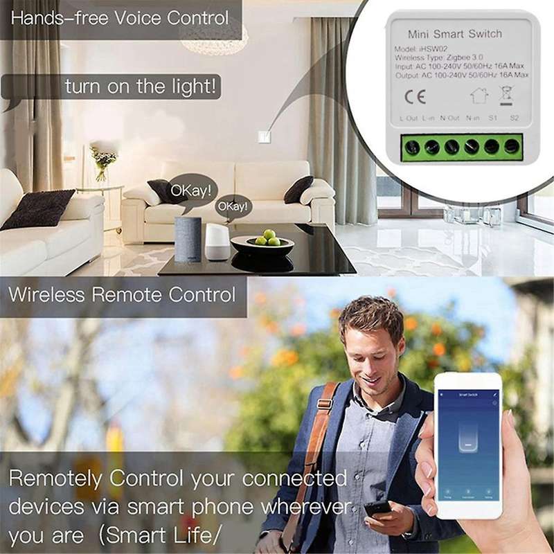Smart Home Switch Tuya Smart Zigbee Wireless Switch Yandex Alexa Voice Control Automation Modules