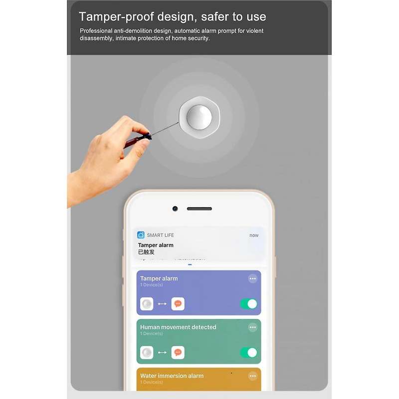 Smart Home WiFi PIR Motion Sensor Tuya / Smart Life APP Control Wireless Infrared Security Burglar A