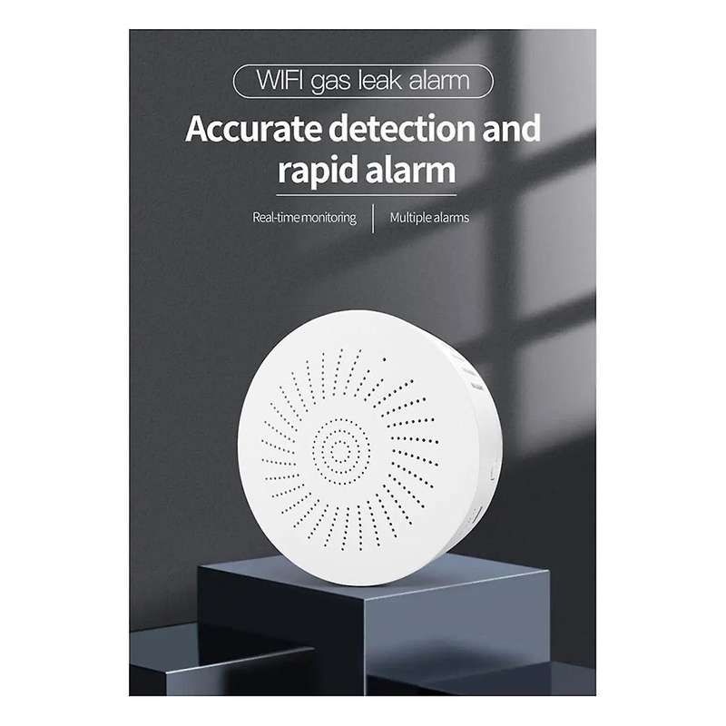 Smart Home Wireless Wifi Combustible Gas Detector Smart Life App Remote Alarm 85db Security Protect
