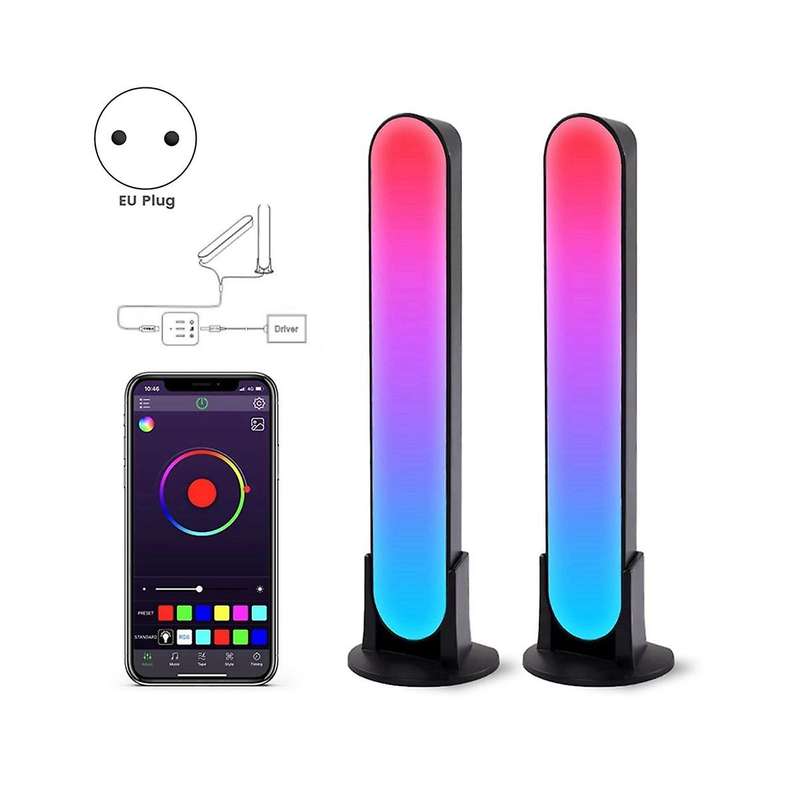 Smart Led Light with Eu Plug Bar Rgb Atmosphere Light Music Synchronization Multiple Modes Tv Wall