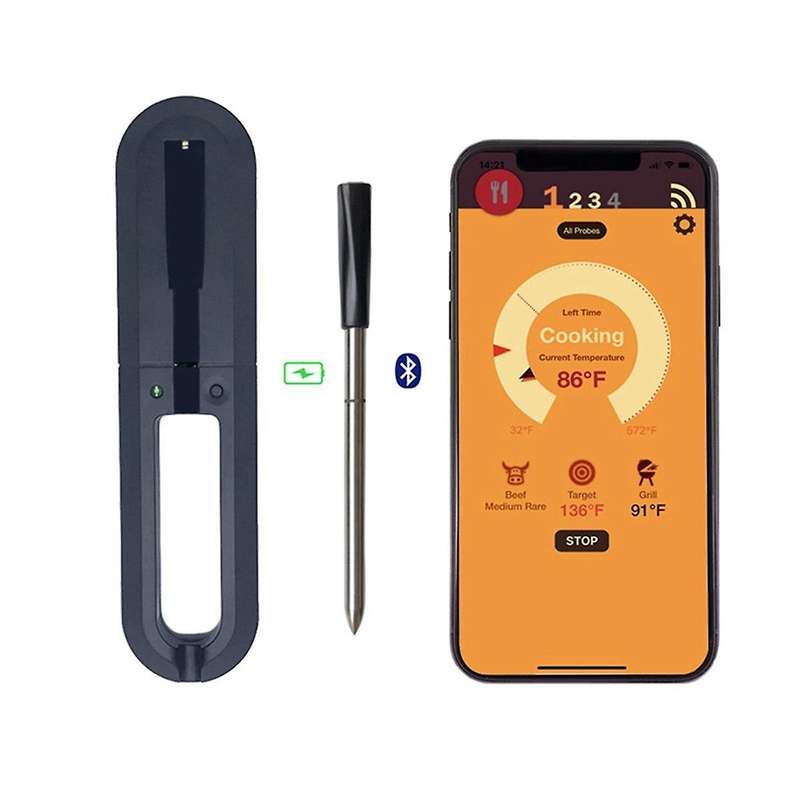 Smart Oven Thermometer Bluetooth-Compatible Control Temperature Meat Thermometers for Stove Grill So